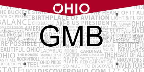 GMB Ohio License Plate