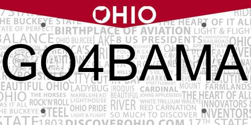 GO4BAMA Ohio License Plate