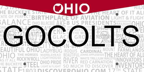 GOCOLTS Ohio License Plate
