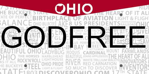 GODFREE Ohio License Plate