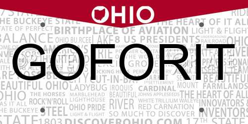 GOFORIT Ohio License Plate