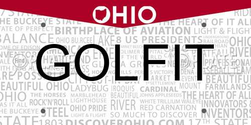 GOLFIT Ohio License Plate