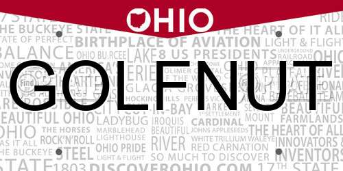GOLFNUT Ohio License Plate