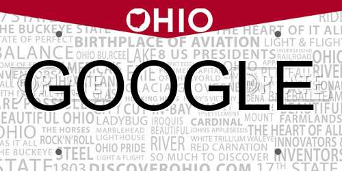 GOOGLE Ohio License Plate
