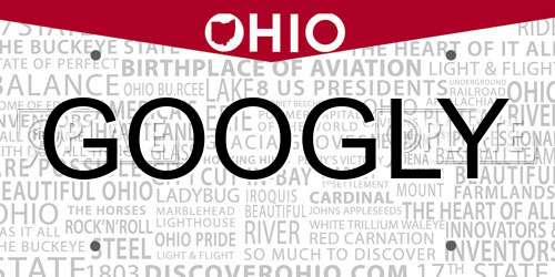 GOOGLY Ohio License Plate