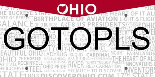 GOTOPLS Ohio License Plate
