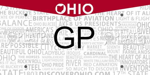 GP Ohio License Plate