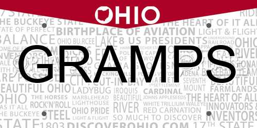 GRAMPS Ohio License Plate