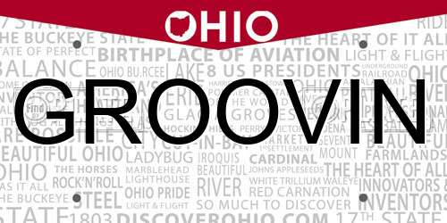GROOVIN Ohio License Plate