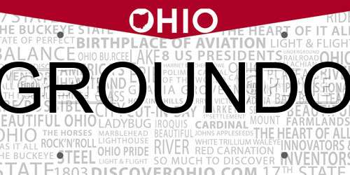 GROUNDO Ohio License Plate