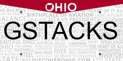 GSTACKS Ohio License Plate