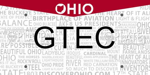 GTEC Ohio License Plate