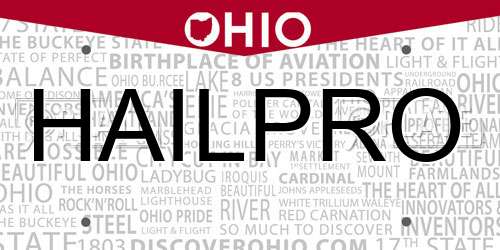 HAILPRO Ohio License Plate