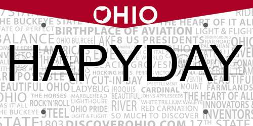 HAPYDAY Ohio License Plate