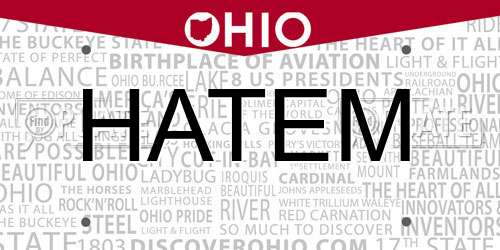 HATEM Ohio License Plate