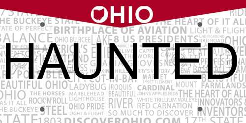 HAUNTED Ohio License Plate