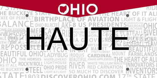 HAUTE Ohio License Plate