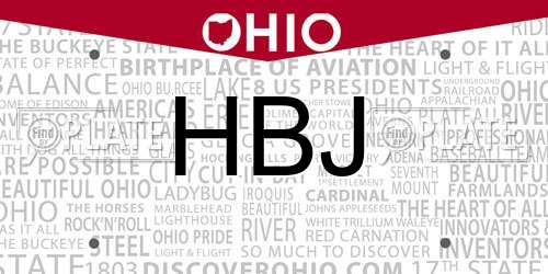 HBJ Ohio License Plate