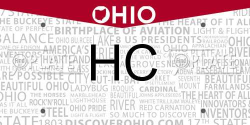 HC Ohio License Plate