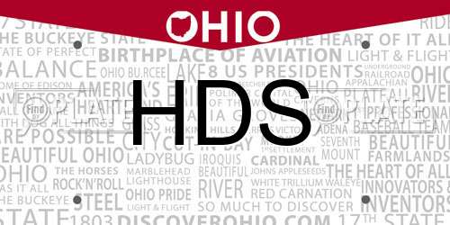 HDS Ohio License Plate