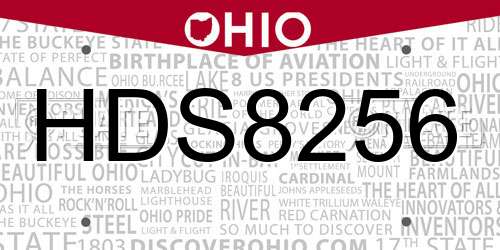 HDS8256 Ohio License Plate
