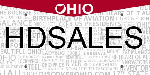 HDSALES Ohio License Plate