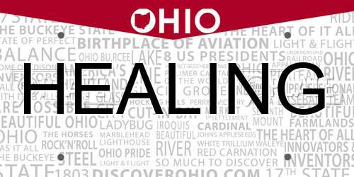 HEALING Ohio License Plate