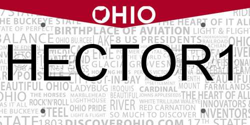 HECTOR1 Ohio License Plate