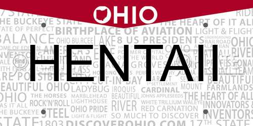 HENTAII Ohio License Plate