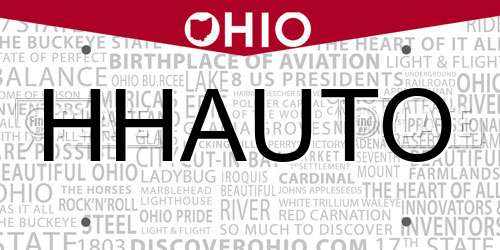 HHAUTO Ohio License Plate