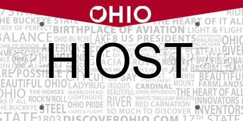 HIOST Ohio License Plate