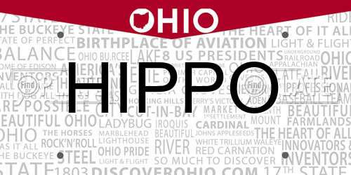 HIPPO Ohio License Plate