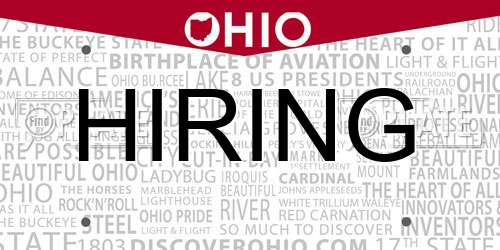 HIRING Ohio License Plate