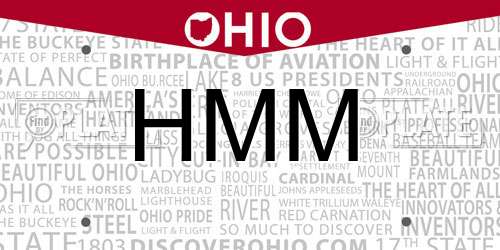 HMM Ohio License Plate