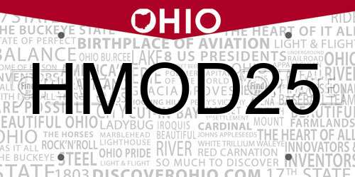 HMOD25 Ohio License Plate