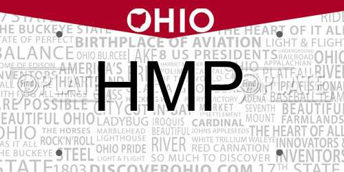 HMP Ohio License Plate
