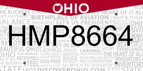 HMP8664 Ohio License Plate