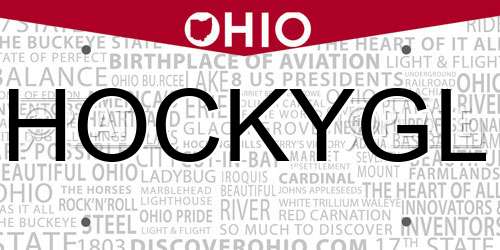 HOCKYGL Ohio License Plate