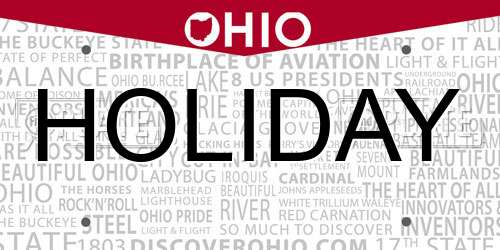 HOLIDAY Ohio License Plate