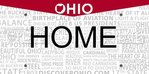 HOME Ohio License Plate