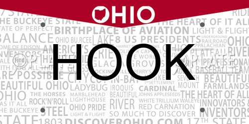 HOOK Ohio License Plate