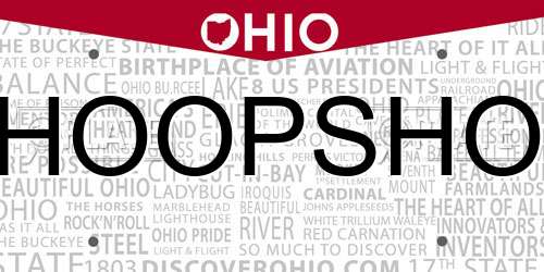 HOOPSHO Ohio License Plate