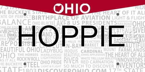 HOPPIE Ohio License Plate