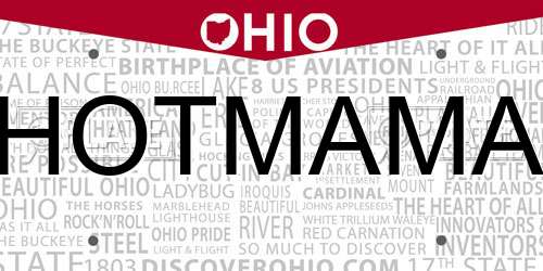 HOTMAMA Ohio License Plate