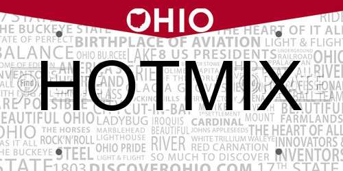 HOTMIX Ohio License Plate