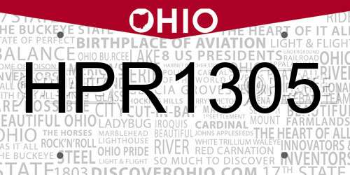 HPR1305 Ohio License Plate