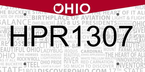 HPR1307 Ohio License Plate