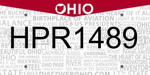 HPR1489 Ohio License Plate