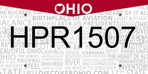 HPR1507 Ohio License Plate