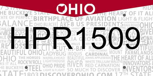 HPR1509 Ohio License Plate